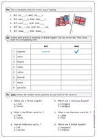 Vorschau - Arbeitsblätter - American English vs. British English – Worksheet Package (vocabulary, spelling, pronunciation) - Seite 3