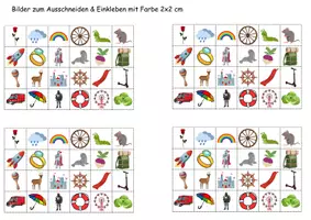 Vorschau - Arbeitsblätter - Vokabelbilder Buchstabe R - Bilder zum ausschneiden (Klasse 1 und 2) - Seite 2