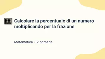 anteprima - Presentazioni / Lavagne - Calcolare la percentuale di un numero moltiplicando per la frazione - Pagina 1
