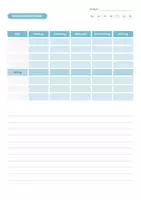 Vorschau - Arbeitsblätter - Lernjournal: Wochenüberblick (Stundentafel/ Stundenplan) - Seite 2