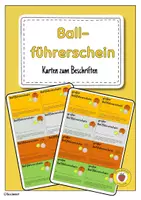 Vorschau - Stationenlernen - Ballführerschein Klasse 1/2 - Spielerisches Üben von Ballfertigkeiten im Sportunterricht - Deckblatt