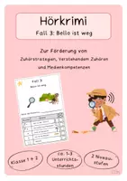 Vorschau - Arbeitsblätter - Hörkrimi – Bello ist weg - Deckblatt
