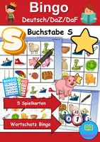 Vorschau - Spiele - Wortschatz Bingo - Buchstabe S (Klasse 1 und 2) - Deckblatt
