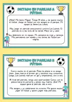 Vorschau - Arbeitsblätter - Dictado en parejas - fútbol - Seite 1