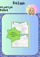 Vorschau - Arbeitsblätter - Dictado en parejas - fútbol - Deckblatt