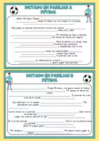 Vorschau - Arbeitsblätter - Dictado en parejas - fútbol - Seite 3