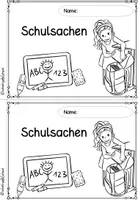 Vorschau - Arbeitsblätter - Schulsachen lernen DaZ | Wortschatztraining Grundschule - Seite 1