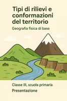 anteprima - Presentazioni / Lavagne - Tipi di rilievi e conformazioni del territorio - Pagina di copertina