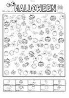 Vorschau - Mal- und Bastelvorlagen - Herbst / Halloween Suchbilder: Materialpaket (Ab Klasse 1/DaZ) - Seite 3