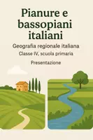 anteprima - Presentazioni / Lavagne - Pianure e bassopiani italiani - Pagina di copertina