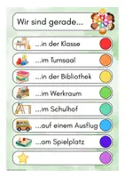 Vorschau - Anderer Materialtyp - Klassenaushang - Wir sind gerade - Seite 1