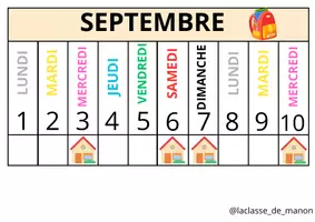 Aperçu - Apprentissages en autonomie - Calendrier Linéaire de la Classe : Septembre à Juillet - Page de couverture