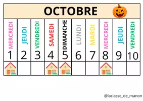 Aperçu - Apprentissages en autonomie - Calendrier Linéaire de la Classe : Septembre à Juillet - Page 3