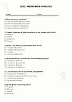 anteprima - Quiz - Meridiani e paralleli - Pagina 1