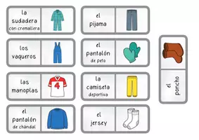 Vorschau - Stationenlernen - "La ropa" - Domino Spiel zum Thema Kleidung - Seite 2