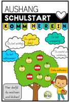 Vorschau - Poster - Willkommensbaum PDF – Schulstart Deko für Klassenzimmer & Schule - Deckblatt