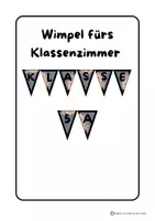 Vorschau - Anderer Materialtyp - Wimpel fürs Klassenzimmer - Deckblatt