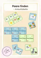 Vorschau - Spiele - Paare finden - Buchstaben nach Anlauten - Seite 1