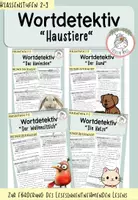 Vorschau - Arbeitsblätter - Materialpaket - "Haustiere" I Kl. 2+3 - Deckblatt