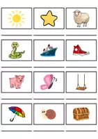 Vorschau - Mal- und Bastelvorlagen - Wörterliste Buchstabe S - DaZ/DaF, Deutsch (Grundschule) Kartenspiel - Seite 2