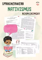 Vorschau - Unterrichtsreihen - NATIVISMUS - Spracherwerb - Reihe+Verlauspläne - Deckblatt