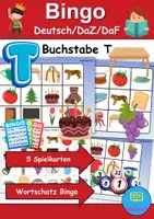 Vorschau - Mal- und Bastelvorlagen - Wortschatz Bingo - Buchstabe T (Klasse 1 und 2) - Deckblatt
