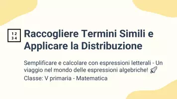 anteprima - Presentazioni / Lavagne - Raccogliere termini simili e applicare la distribuzione - Pagina 1