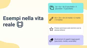 anteprima - Presentazioni / Lavagne - Ridurre espressioni combinando coefficienti - Pagina 3