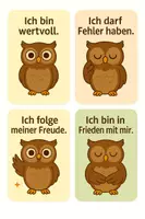 Vorschau - Fördermaterial/Inklusion - Affirmationskarten für eine Eulenklasse - Seite 3