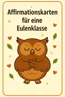 Vorschau - Fördermaterial/Inklusion - Affirmationskarten für eine Eulenklasse - Deckblatt