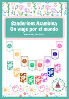 Vista previa - Decoración del aula - Paquete de materiales Asamblea Un viaje por el mundo. - página 1
