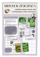 Vorschau - Stundenentwürfe - KUNST: Muster zeichnen Einführung - Deckblatt