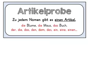 Vorschau - Poster - Wortarten. Merkposter - Seite 2