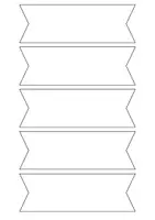 Vorschau - Mal- und Bastelvorlagen - Abschiedsgeschenk - Fähnchen - Deckblatt