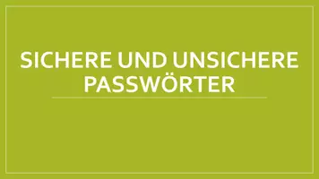 Vorschau - Stundenentwürfe - Sichere Passwörter im Mathematikunterricht (Kombinatorik) - Seite 1