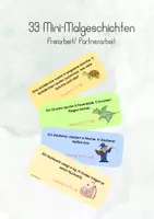 Vorschau - Stationenlernen - Mini-Mal-Geschichten - Deckblatt