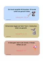 Vorschau - Stationenlernen - Mini-Divisionsgeschichten - Seite 1