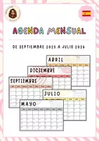 Vista previa - Para docentes: organización, planificación y formación - Agenda mensual 25-26 ESPAÑOL - Portada