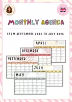 Vista previa - Para docentes: organización, planificación y formación - Monthly agenda 25-26 ENGLISH - Portada