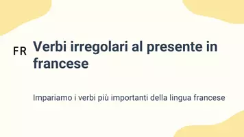 anteprima - Presentazioni / Lavagne - Verbi irregolari al presente in francese - Pagina 1
