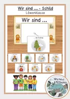 Vorschau - Poster - "Wir sind - Schilder" (Ortsvisualisierung) - Löwenklasse - Deckblatt