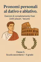 anteprima - Presentazioni / Lavagne - Pronomi personali al dativo e ablativo - Pagina di copertina
