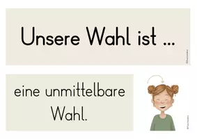 Vorschau - Präsentationen/Tafelbilder - Prinzipien einer Klassensprecherwahl - Tafelmaterial - Seite 1