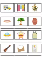 Vorschau - Mal- und Bastelvorlagen - Wörterliste Buchstabe U - DaZ/DaF, Deutsch (Grundschule) Kartenspiel - Seite 3
