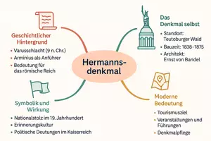 Vorschau - Arbeitsblätter - Arbeitsblatt "Hermannsdenkmal" + Onlineübung & MP3 + Mindmap + Infografik - Seite 2
