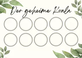 Vorschau - Bildkarten - Belohnungssystem: Der geheime Koala - Das geheime Kind - Deckblatt