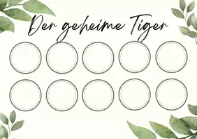 Vorschau - Bildkarten - Belohnungssystem: der geheime Tiger - Das geheime Kind - Seite 1