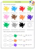 Vorschau - Arbeitsblätter - Colours worksheet (zweifach diff.) - Seite 2