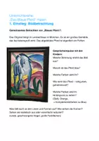 Vorschau - Stundenentwürfe - Franz Marc Blaues Pferd Unterrichtsreihe Klasse 3/4 /5 - Seite 2