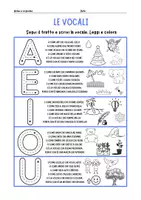 anteprima - Esercizi - Vocali, consonanti e l'intero alfabeto - Pagina di copertina